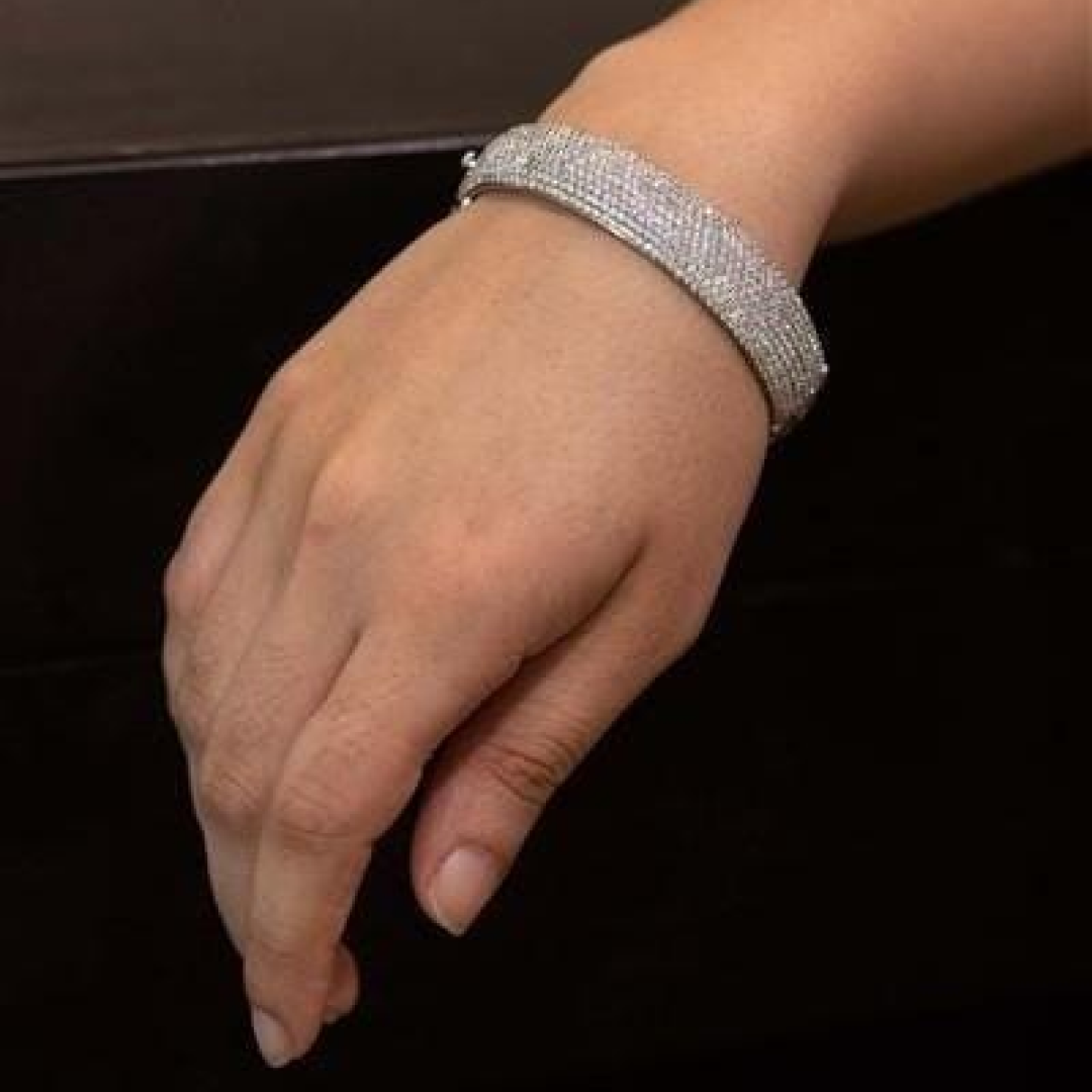 Broad Diamond Bracelet-0