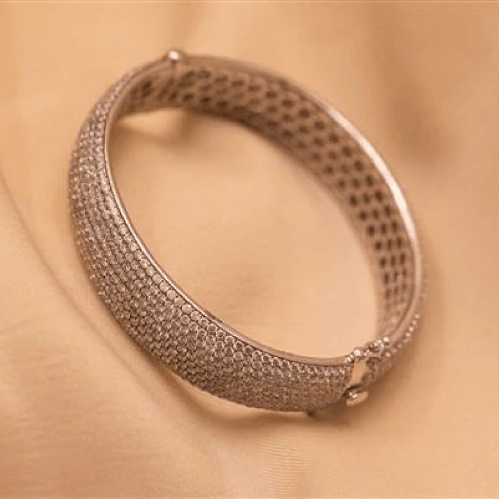 Broad Diamond Bracelet-1